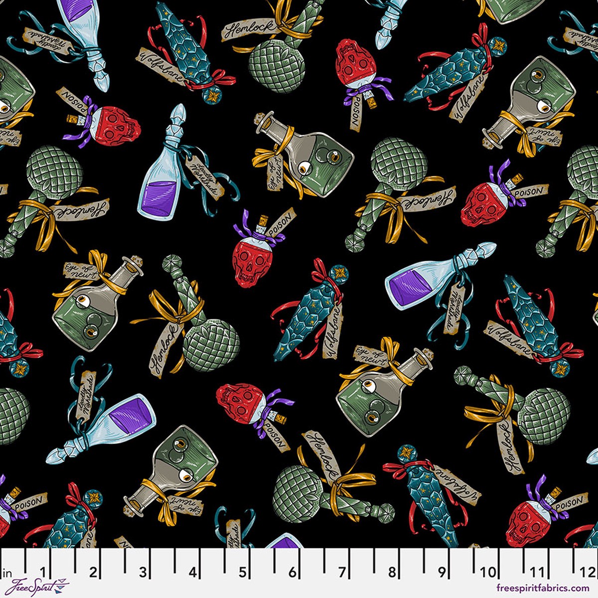 Storybook Halloween Poison Bottles Multi