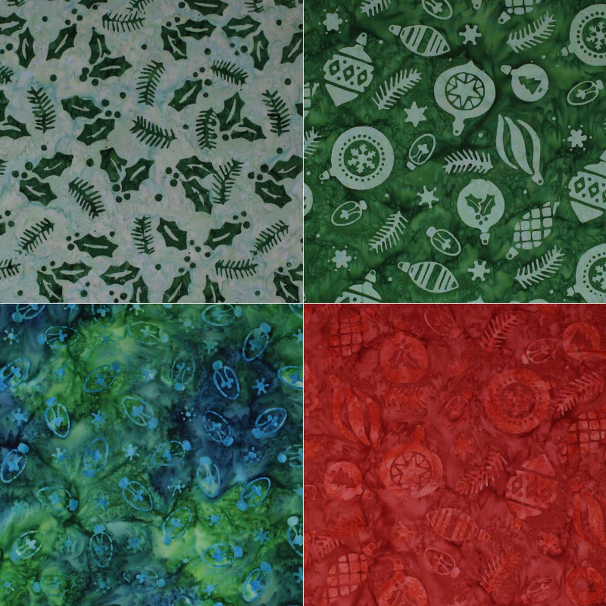 Banyan Batiks: Christmas Cheer - 43/44" - 100% cotton batik