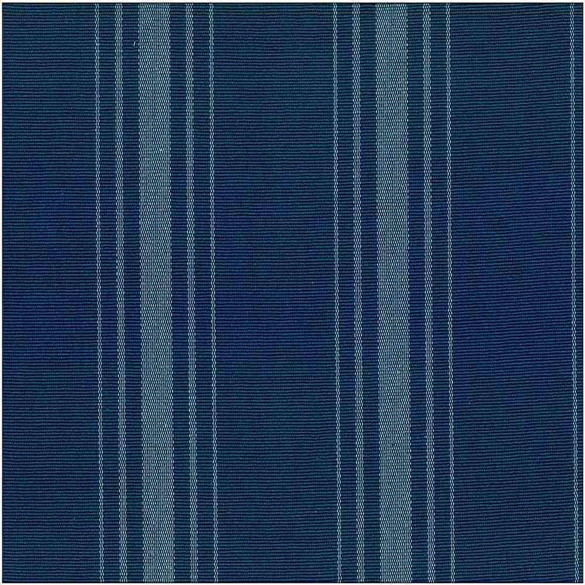 Harbor Stripe Deep Blue Laura Kiran Fabric
