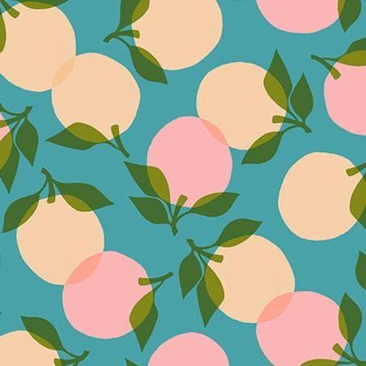 Juicy - Dark Turquoise Peaches