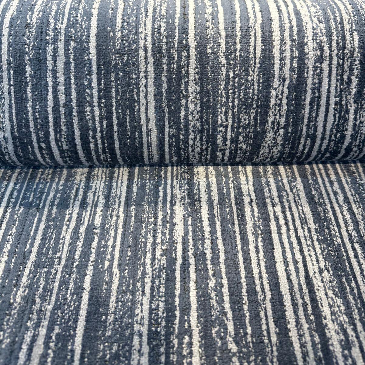 Velvety Strie Atlantic Blue P Kaufmann Upholstery Fabric by the yard