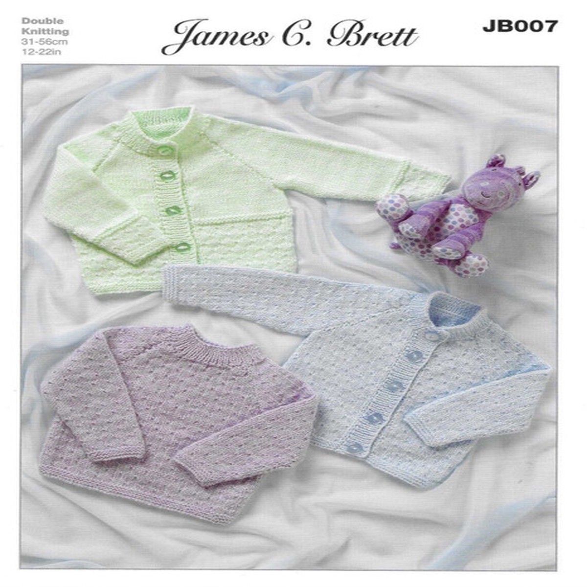 Cardigans & Sweater in James C. Brett Supreme Baby DK (JB007)