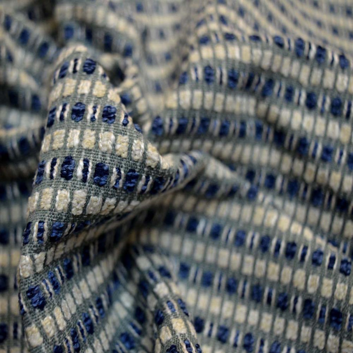Echo Ink Chenille Stripe JNS Fabric
