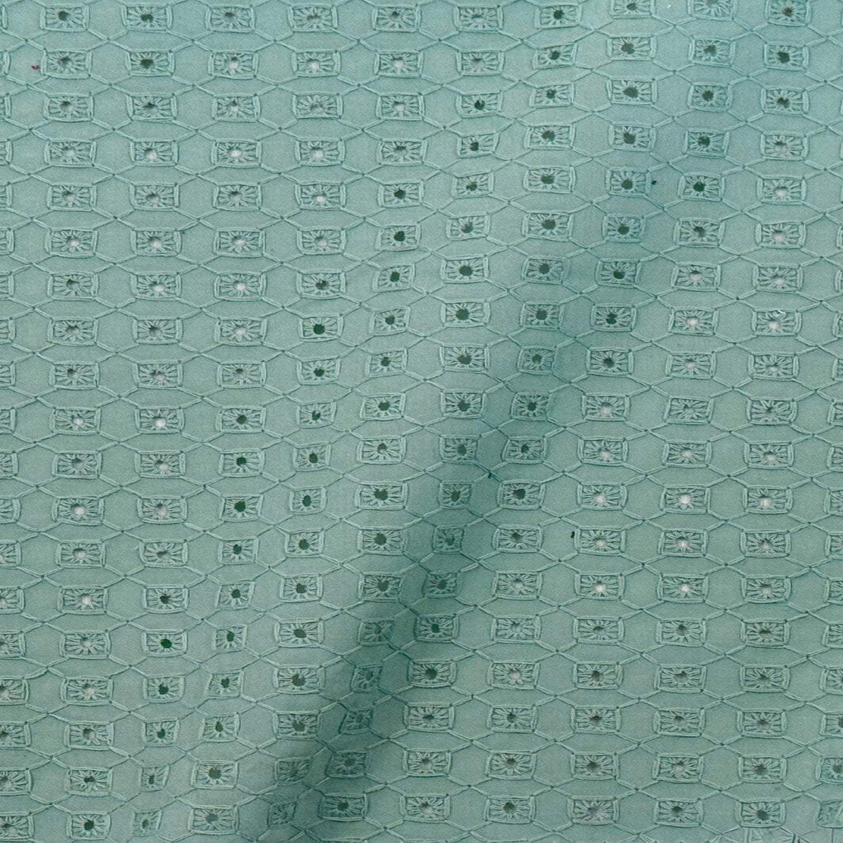 Square Eyelet Seafoam