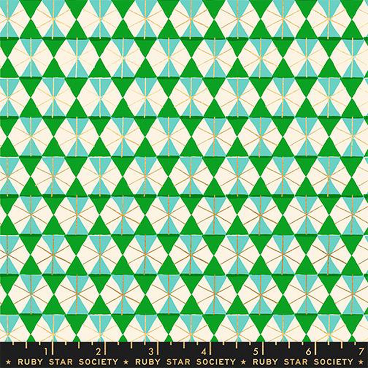 Happy Hexie Metallic Verdant