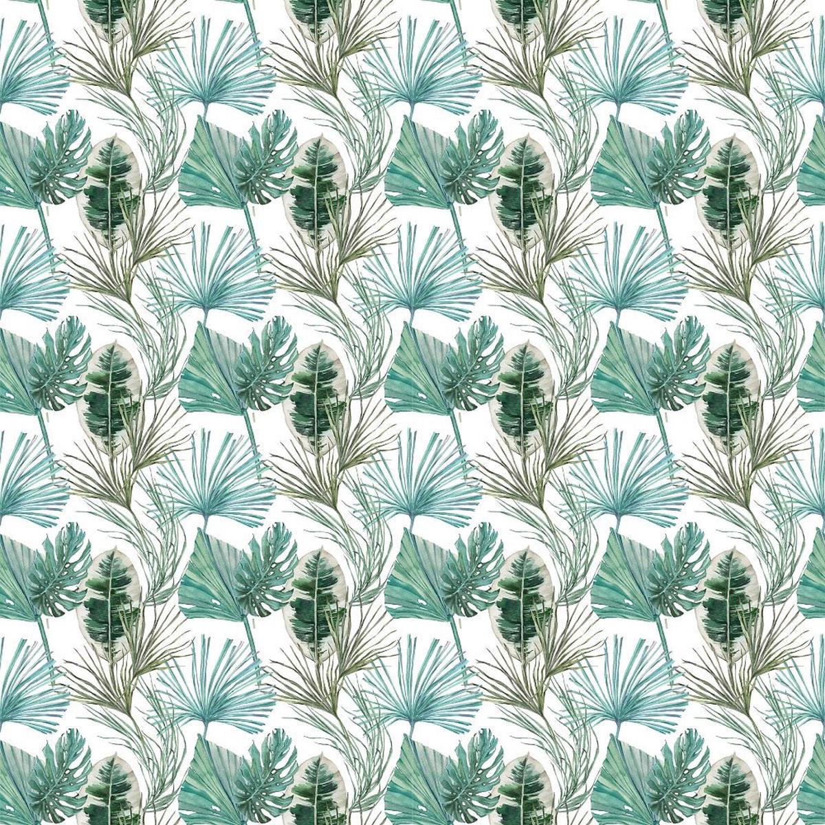 Tropical Love Leaves Fabric - Multi