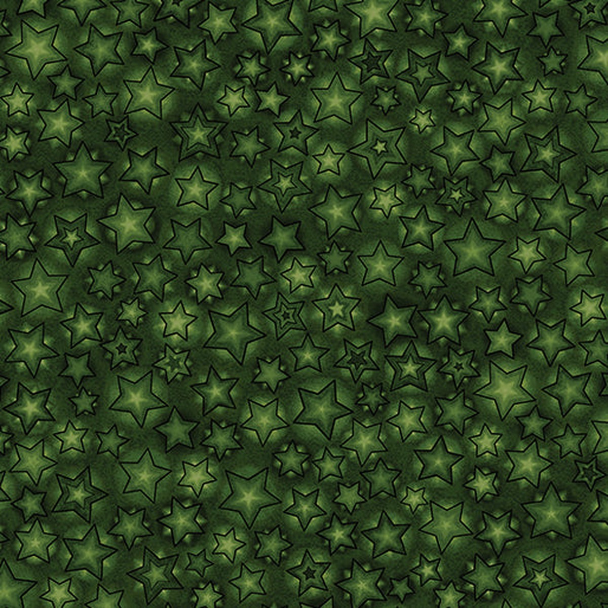 Fabric Benartex Green Starry Skies 12 Days of Christmas by the Quarter Yard 17272-40