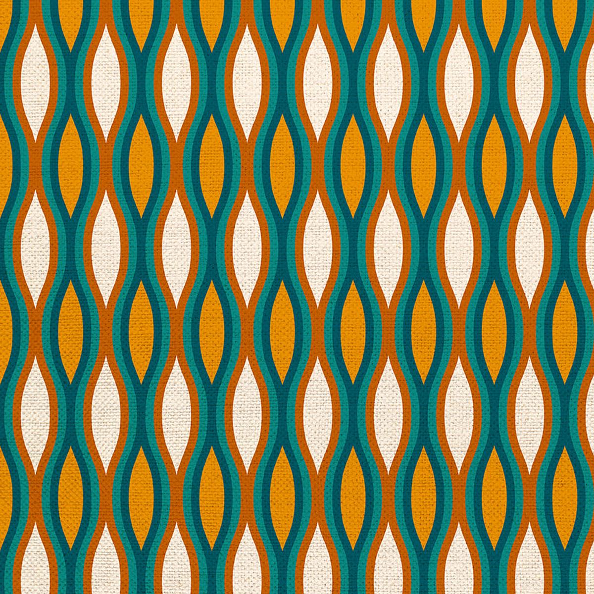 Ogee - Teal - Canvas
