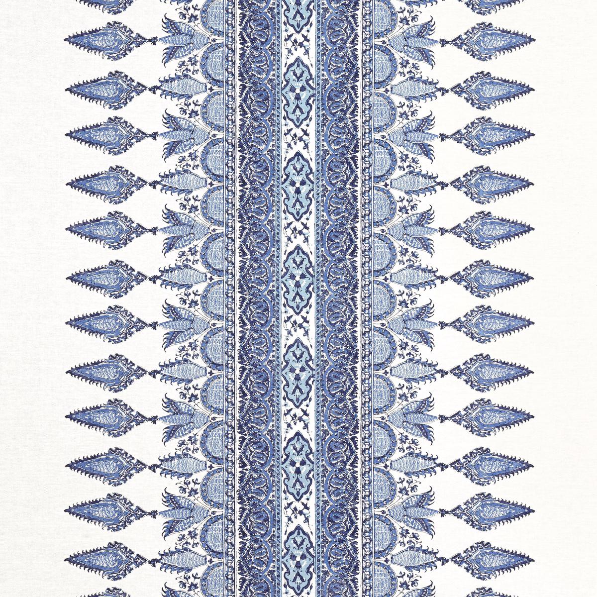 Akola Stripe Blue and White Fabric
