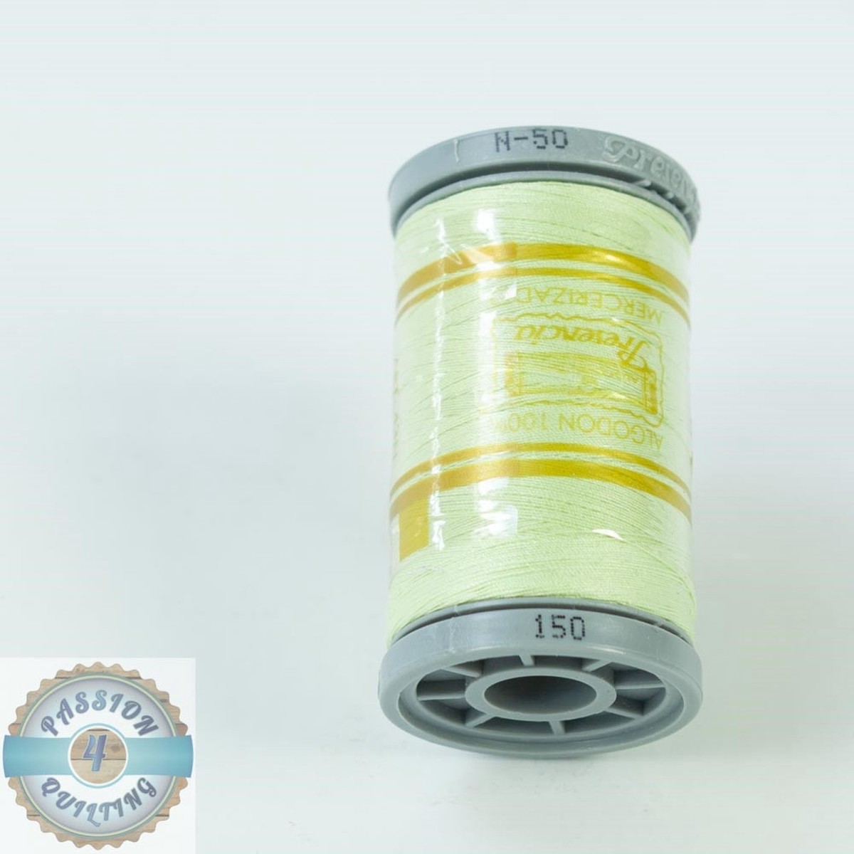 Presencia Cotton Quilting Thread 50wt 500m Colour 150 Pale Green