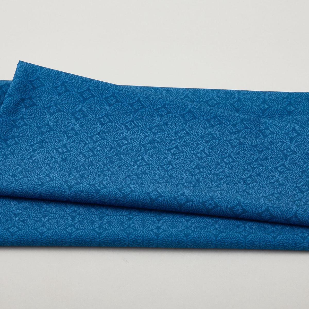 Sunlit Splendor Favorites - Floral Bursts Tonal Blue 2 Yard Cut