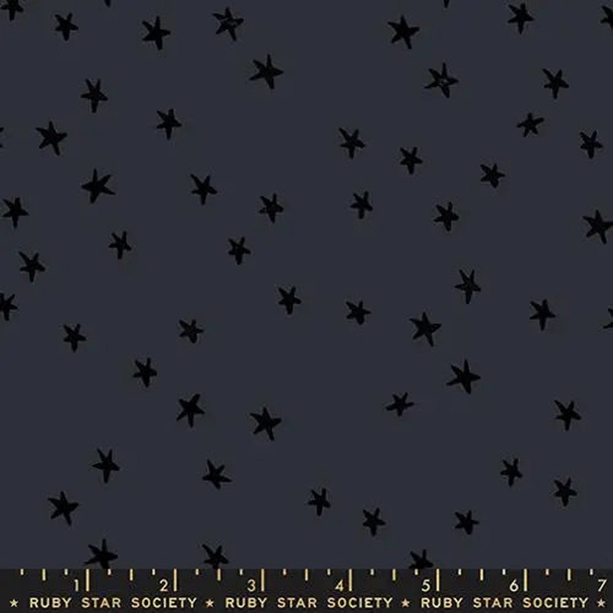 Starry New Charcoal 43"/44" Fabric Per Yard