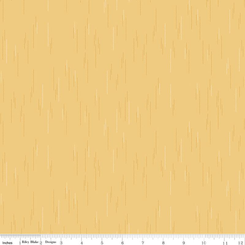Essence Quilt Fabric - Raindrops in Beehive Yellow - C16461-BEEHIVE