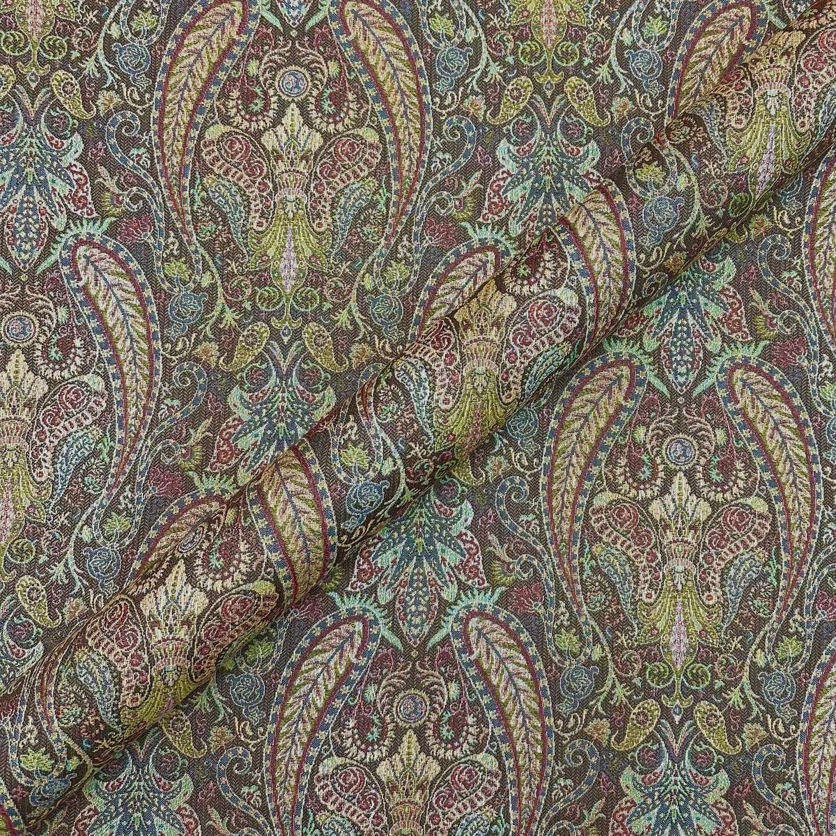 Andover Cognac Traditional Damask fabric 54"