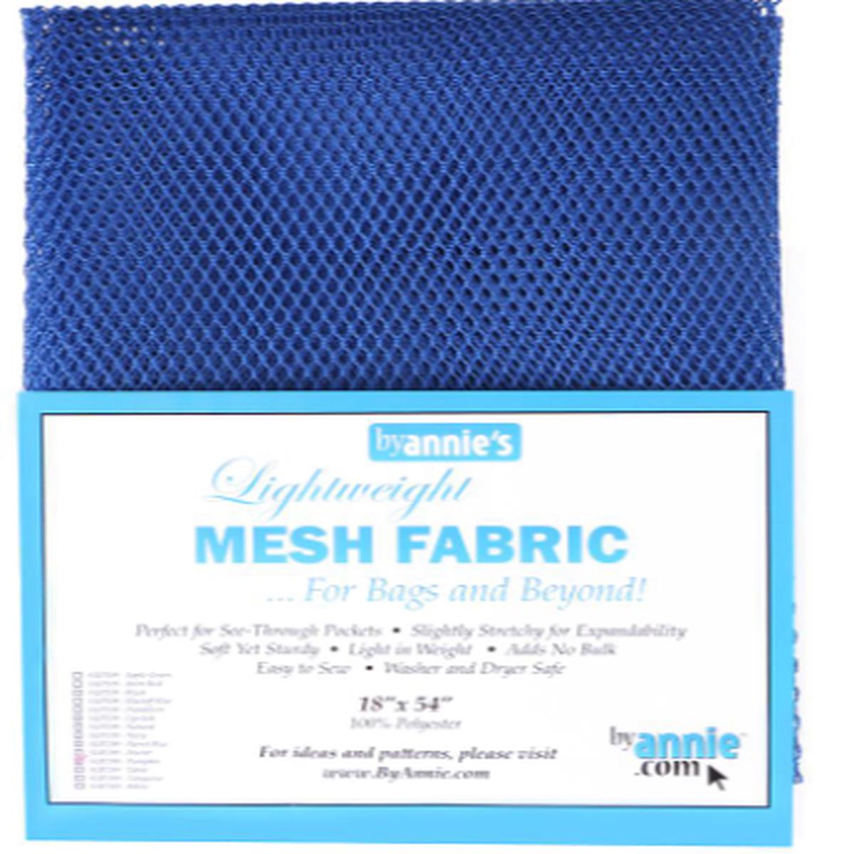 By Annie Lightweight Mesh 1/2-yard package - Blastoff Blue