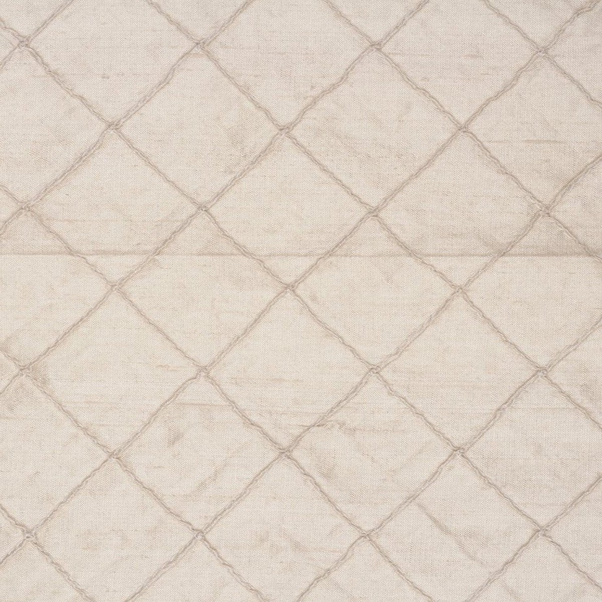 Almond 204 Embroidered Dupioni Silk