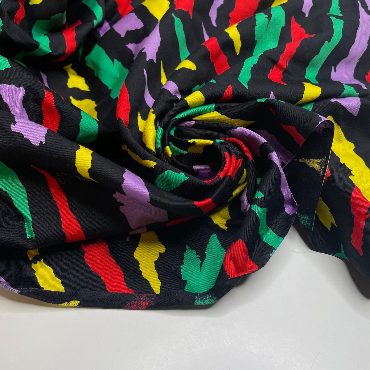 Modern Art - Cotton Woven - Black Multi Abstract - 4.6M Bundle
