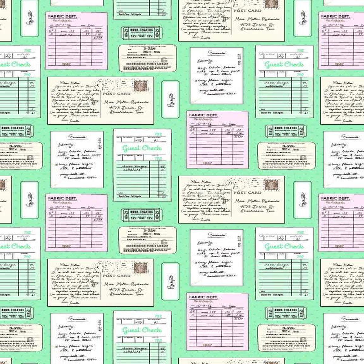 Delightful Department Store Lunch Date By Amy Johnson For Poppie Cotton Teal