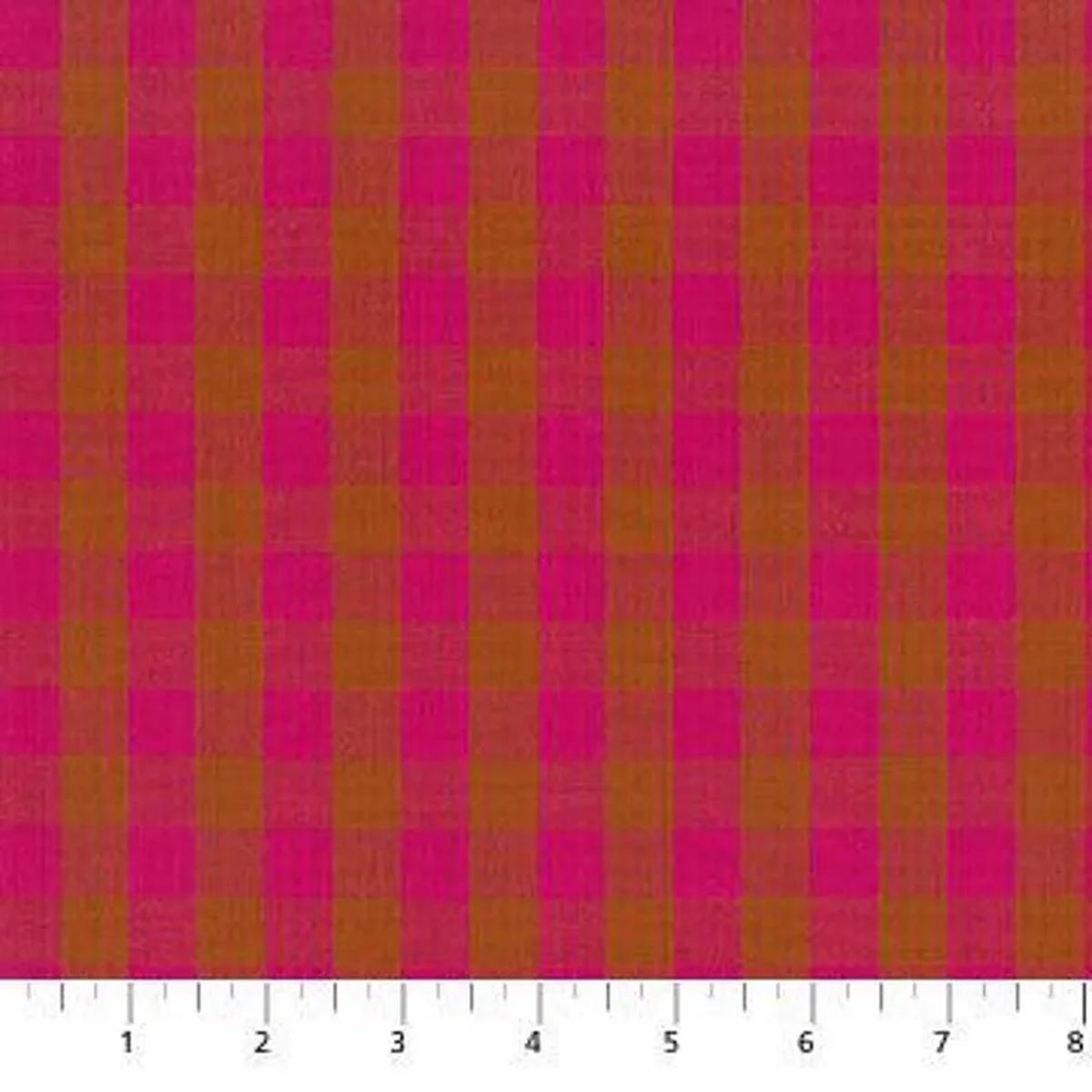 Fabric Anna Maria Textiles Hot Pink Common Ground Garden Variety Yarn Dyed Wovens by the Quarter Yard WAMT101-25L