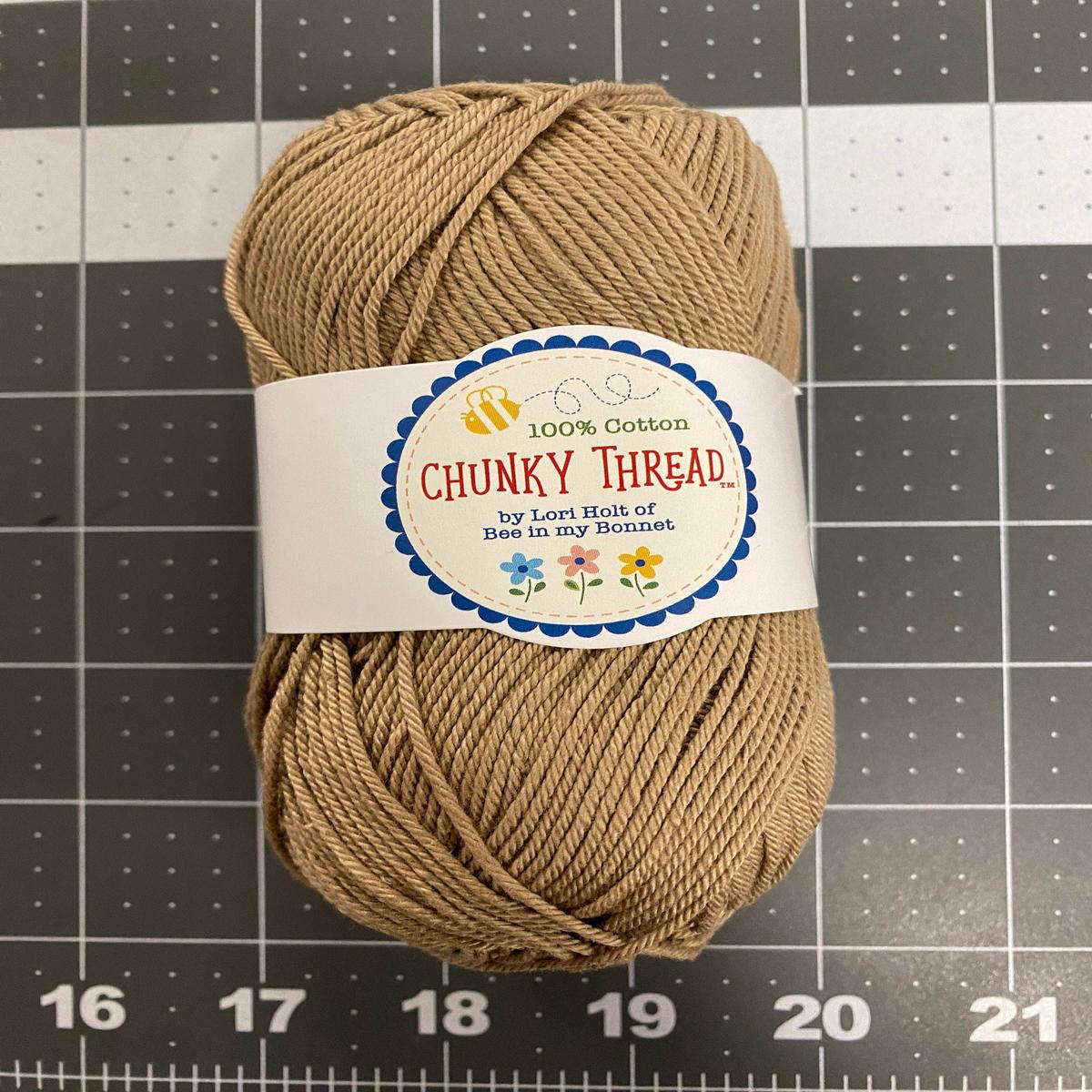 SALE Lori Holt Chunky Thread STCT-25452 Pebble - Riley Blake - 100% Cotton Sport Weight Yarn - 50 Grams - Approx 140 Yards or 128 Meters