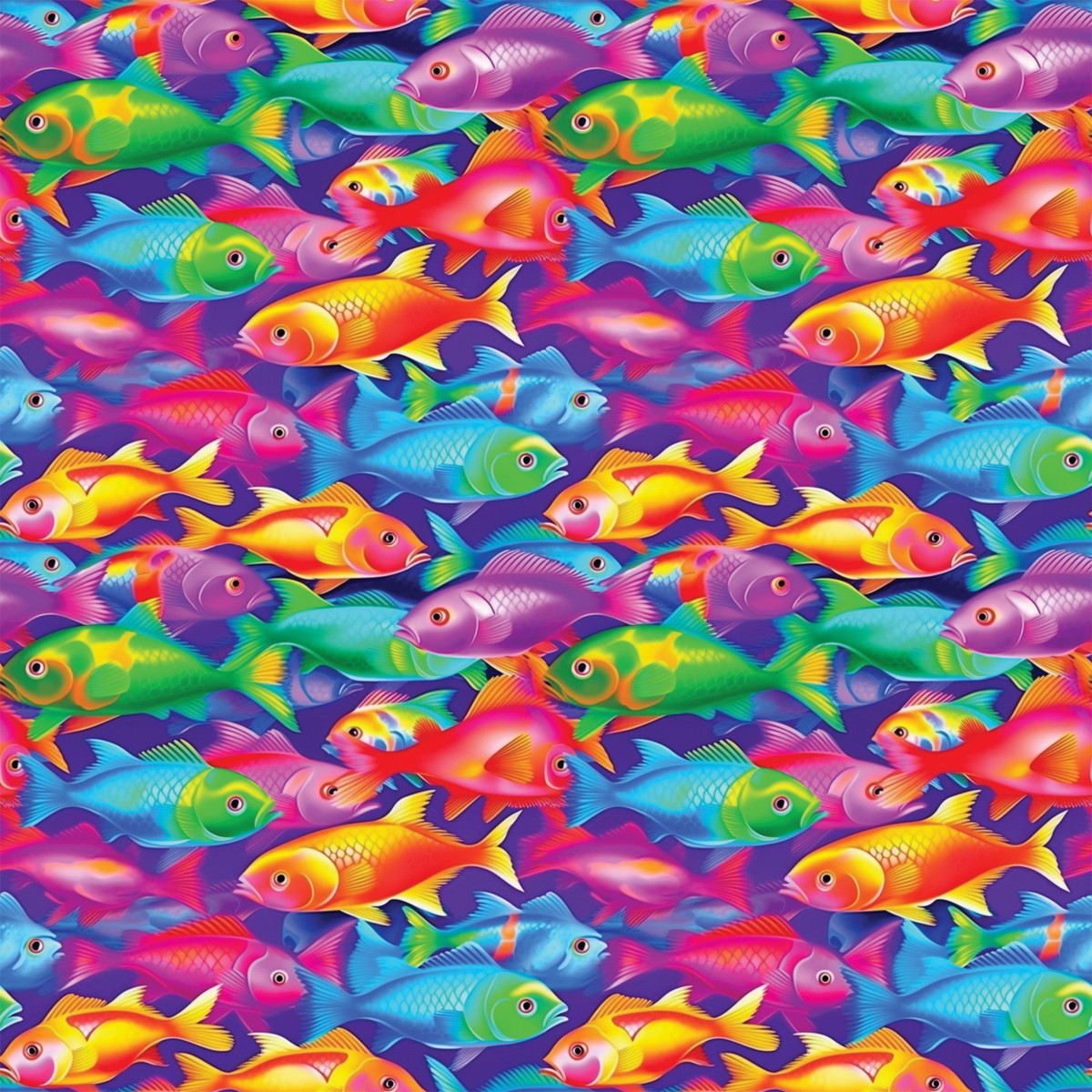Colorful Animals and Plants Pattern 9 Quilting Cotton Fabric