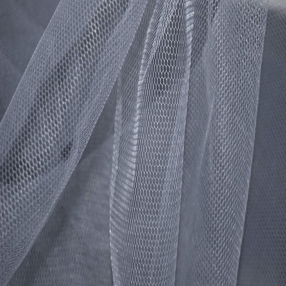1 metre Flare Free Dress Net Fabric Dark Grey