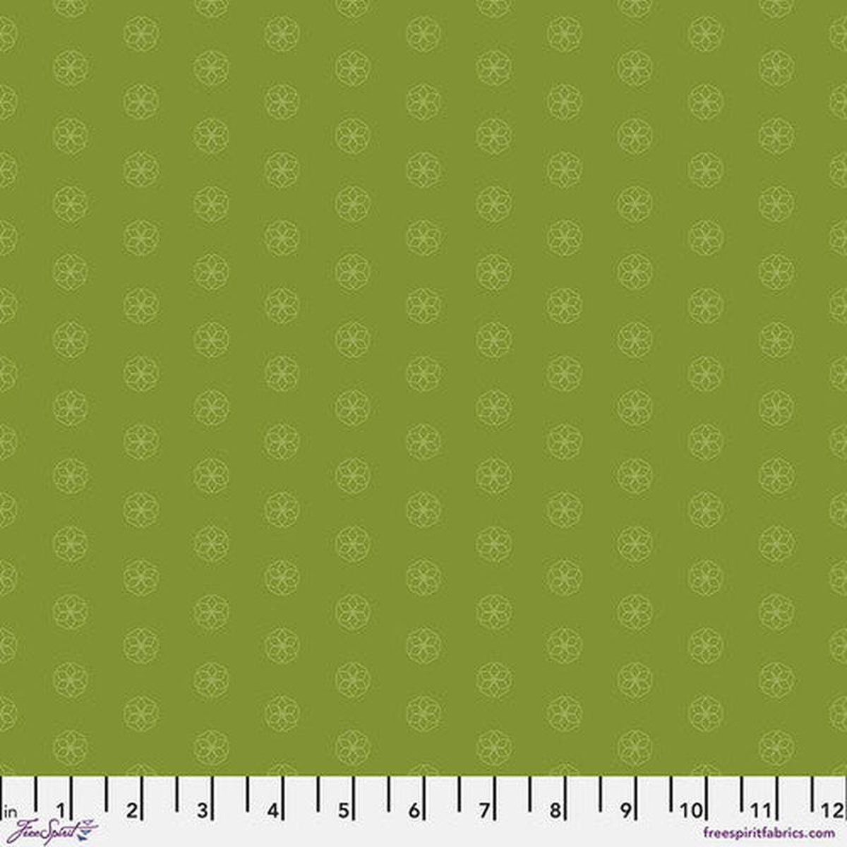 Fabric FreeSpirit Pea Medallion Chromatics by the Quarter Yard PWFS062PEA
