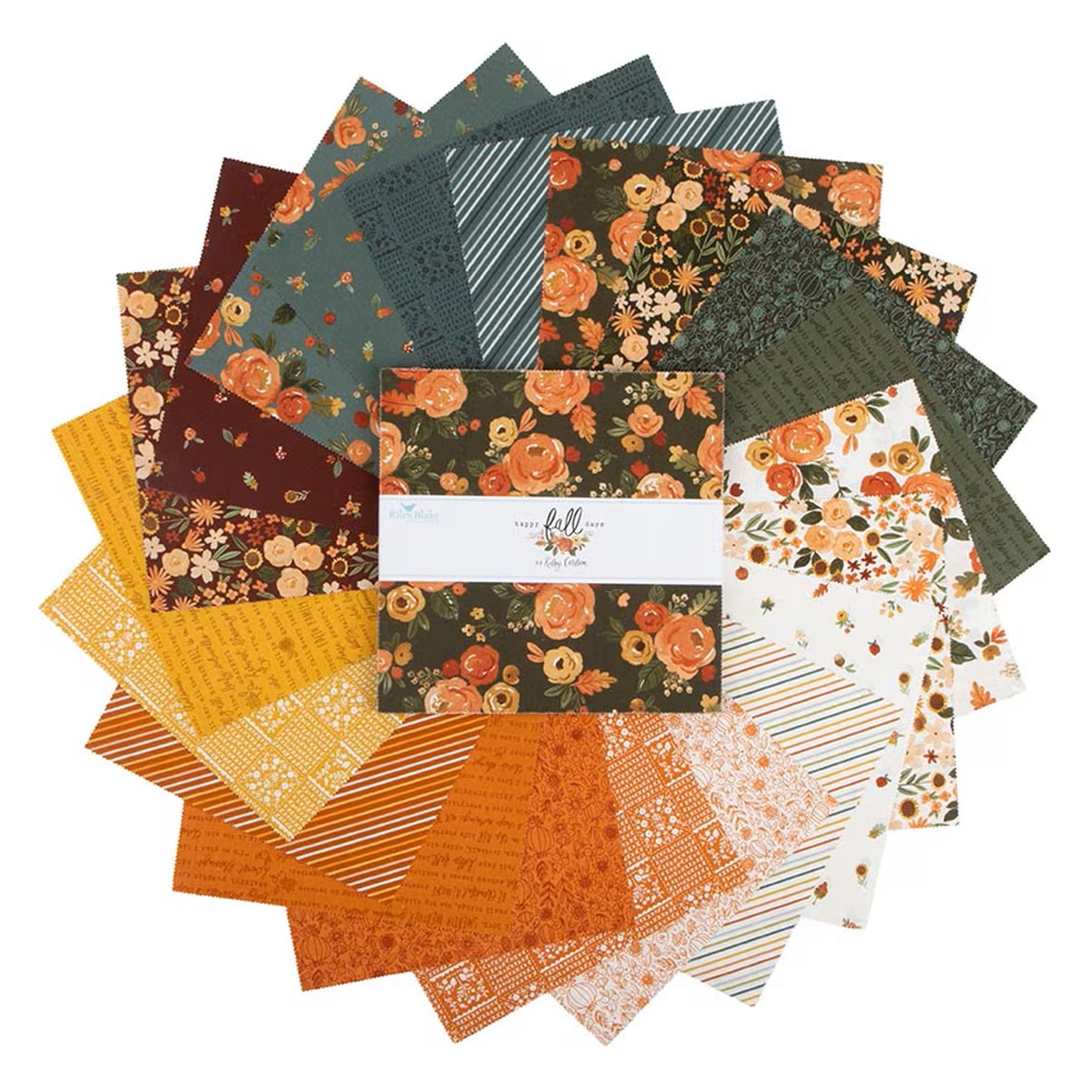 Fabric Riley Blake Precuts Happy Fall Days 42pc 10" Stackers 10-16340-42