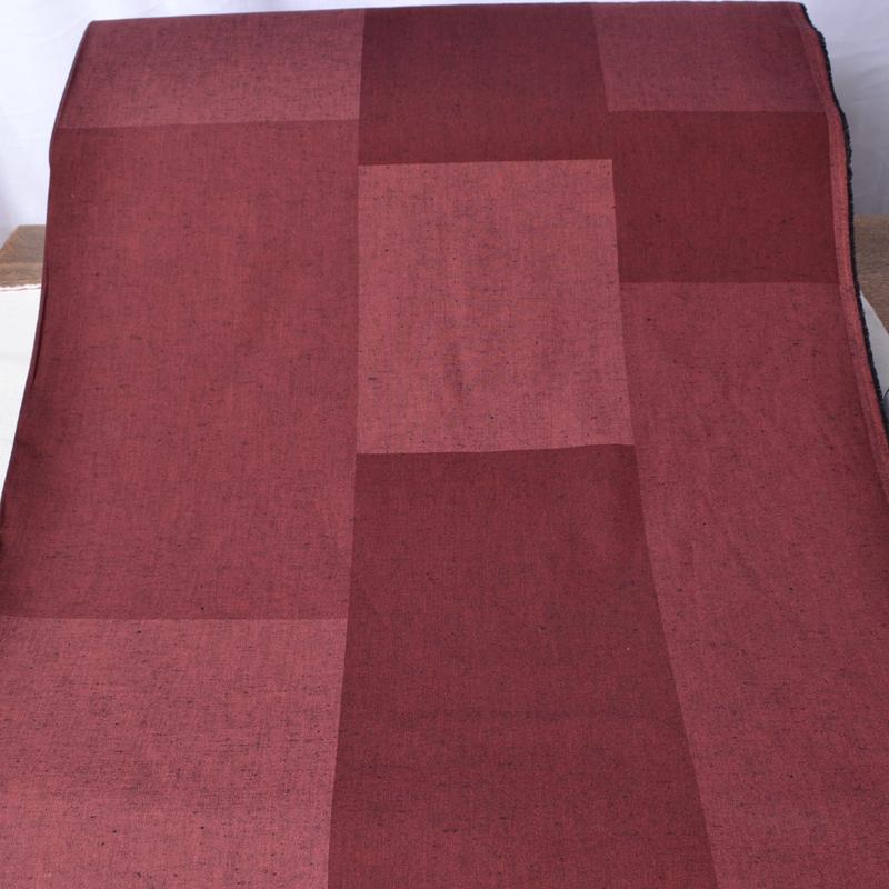 Tsumugi Cotton Sewing Fabric, Red