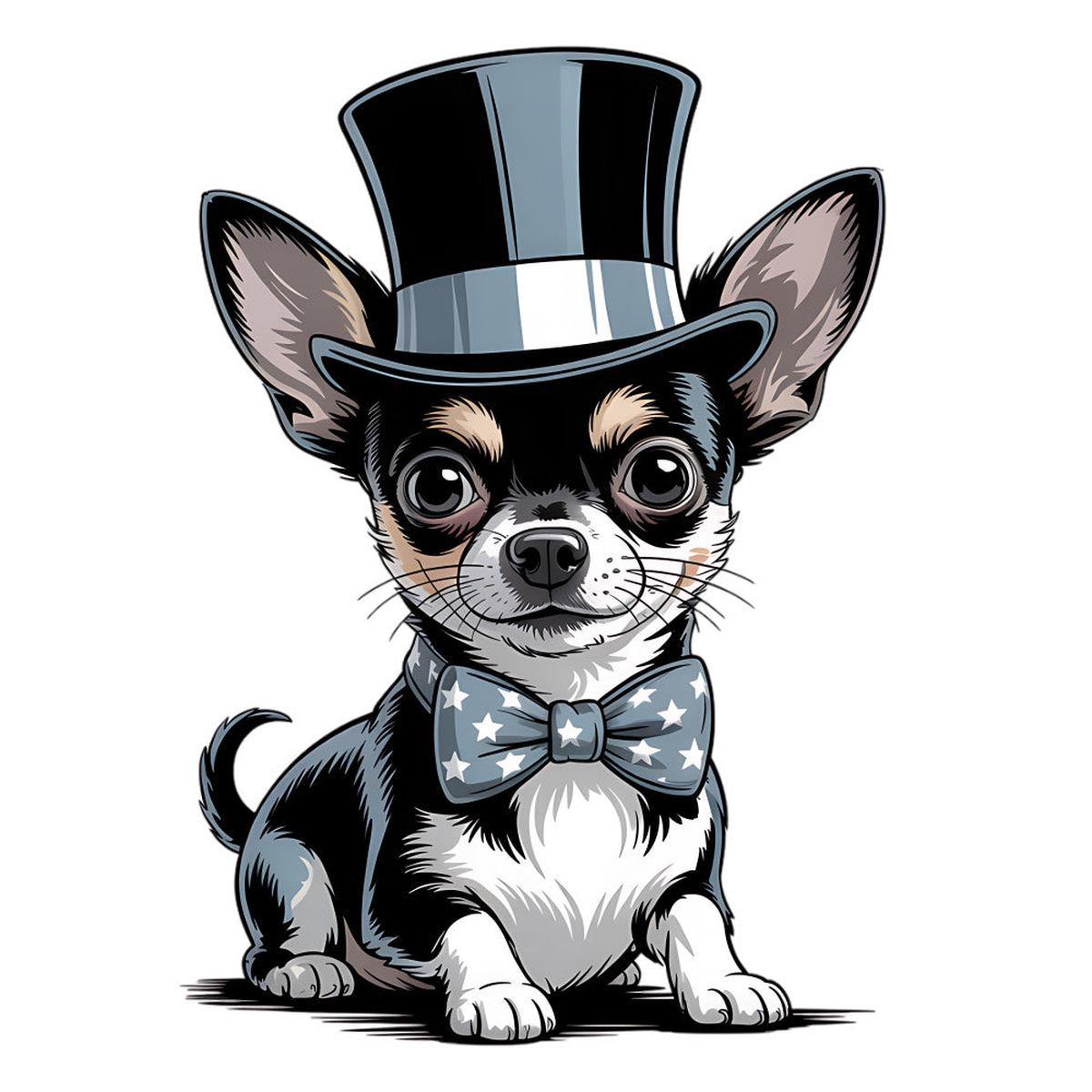 4th of July Dog Fabric Panel 16