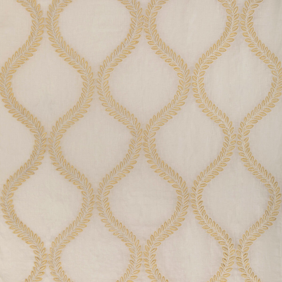 BRUNSCHWIG & FILS - CAMUS SHEER- YELLOW - Fabric by the Yard