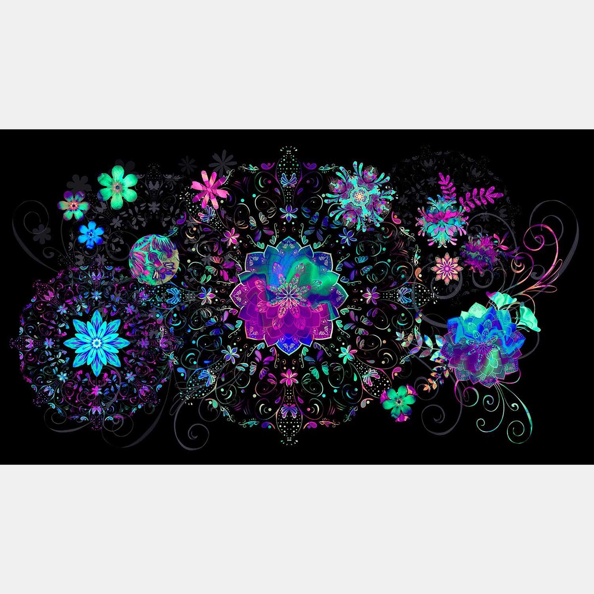 Giverny Favorites Jewel Fabric Panel