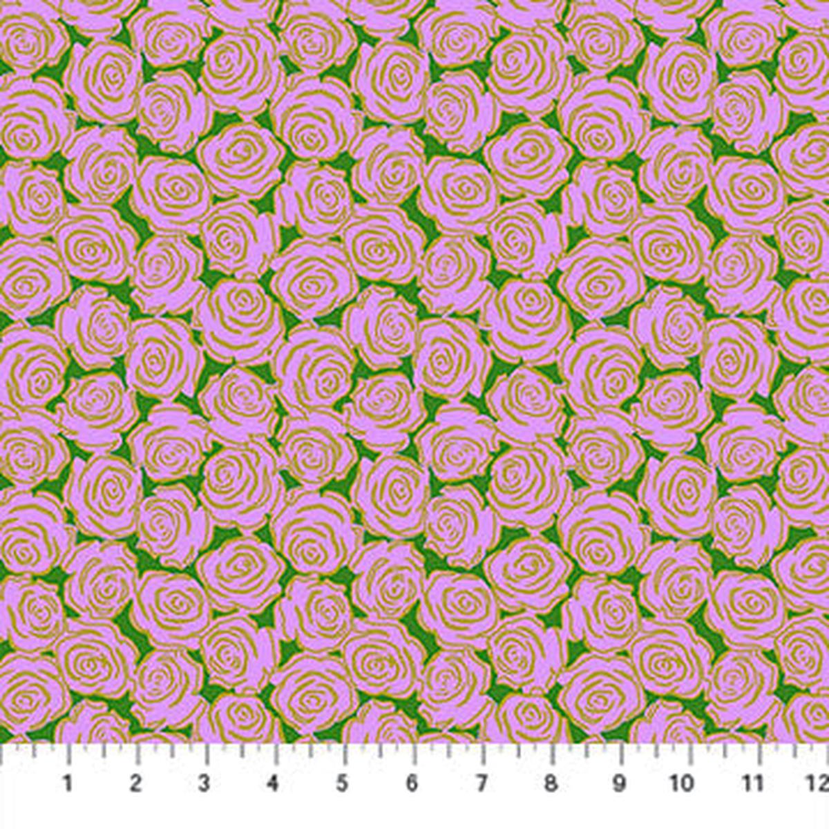 Rosette Lilac Yesterday Cotton 44"/45" Fabric Per Yard