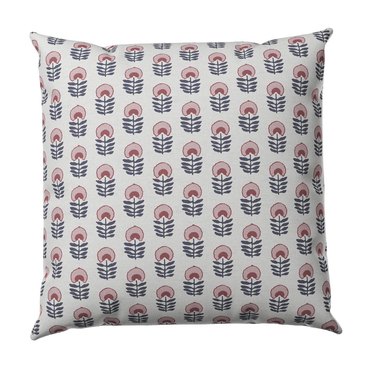 Throw Pillow in Mini Florals - Mulberry