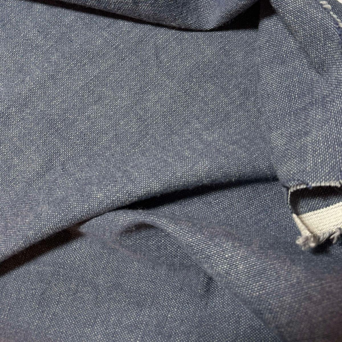 Denim Blue 100% Linen Fabric - Heavy Weight