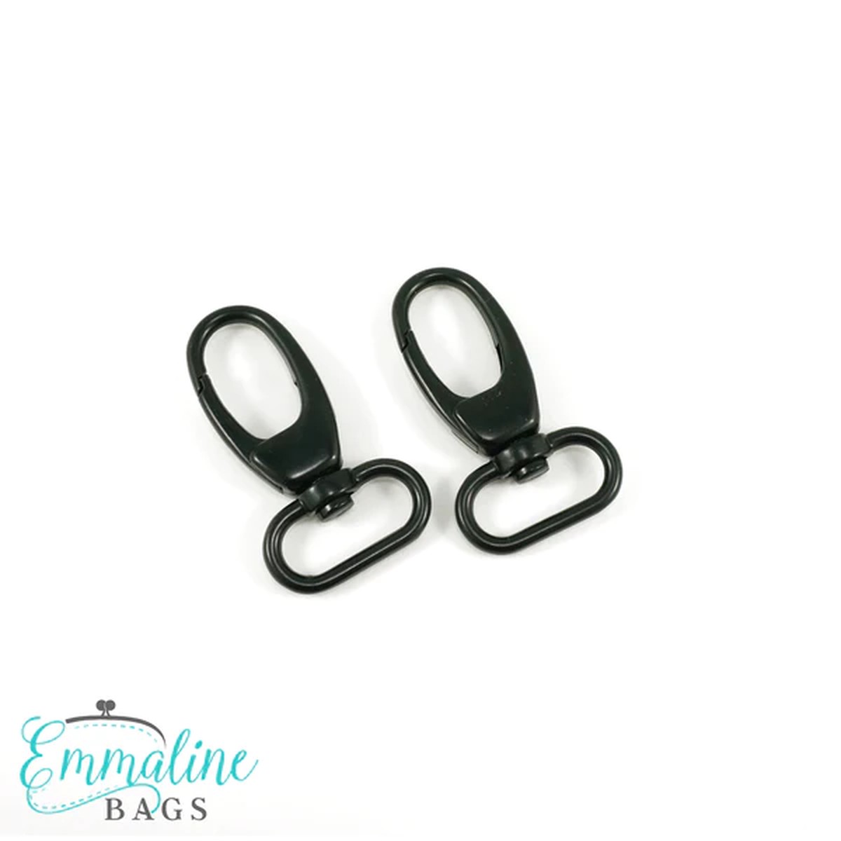 Emmaline Bags Swivel Snap Hook Designer Profile 1 (25mm) in Matte Black