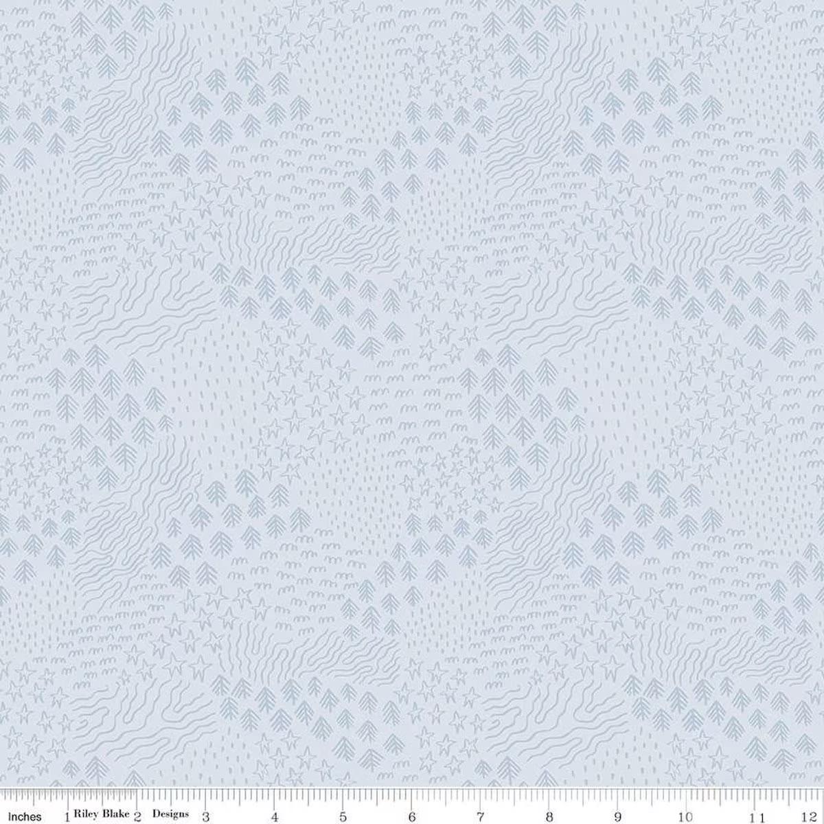 Fabric Riley Blake Ice Scenery Twilight Creatures by the Quarter Yard C15363-ICE