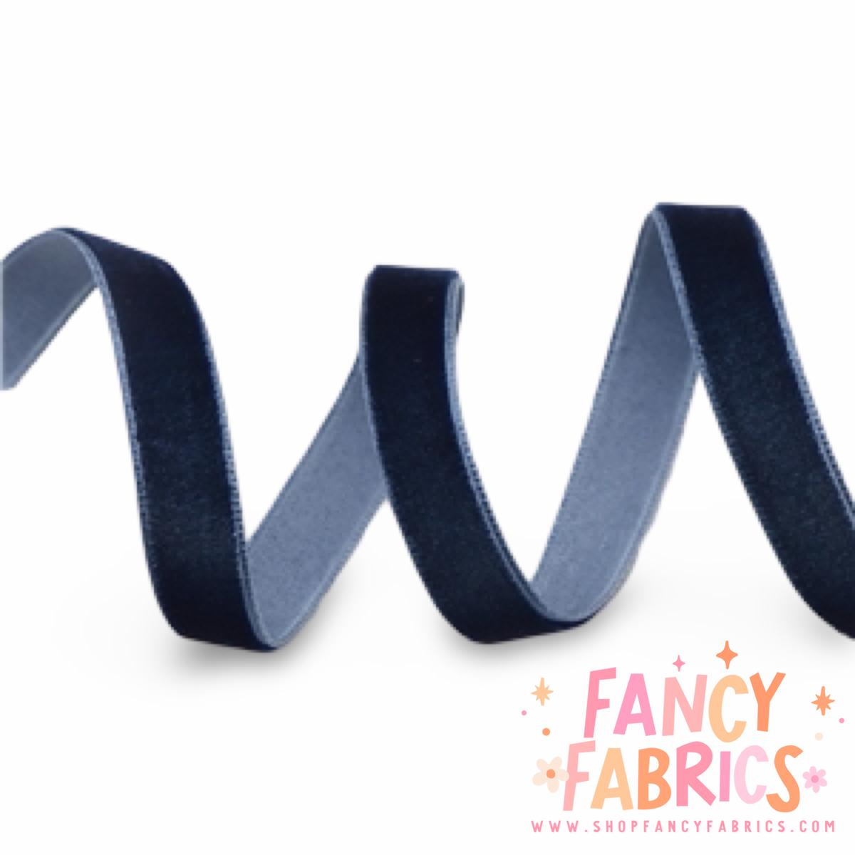 Moonlit | 3/8" Stretch Velvet | Ribbon | Sold By The Yard