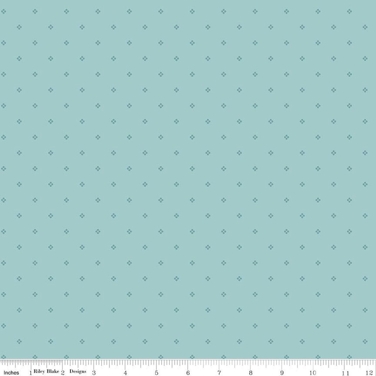 Fabric Riley Blake Blue Dots Rose & Violet's Bouquet des Fleurs by the Quarter Yard C17294-BLUE
