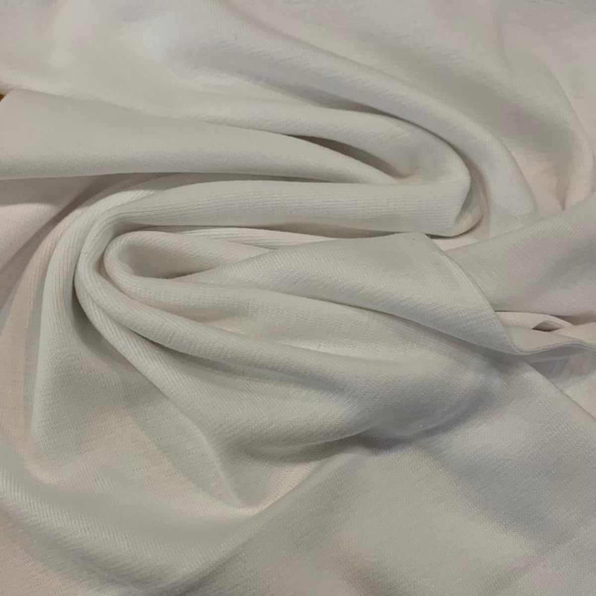 Stretch Cotton Lycra Ribbing Fabric 8211 White