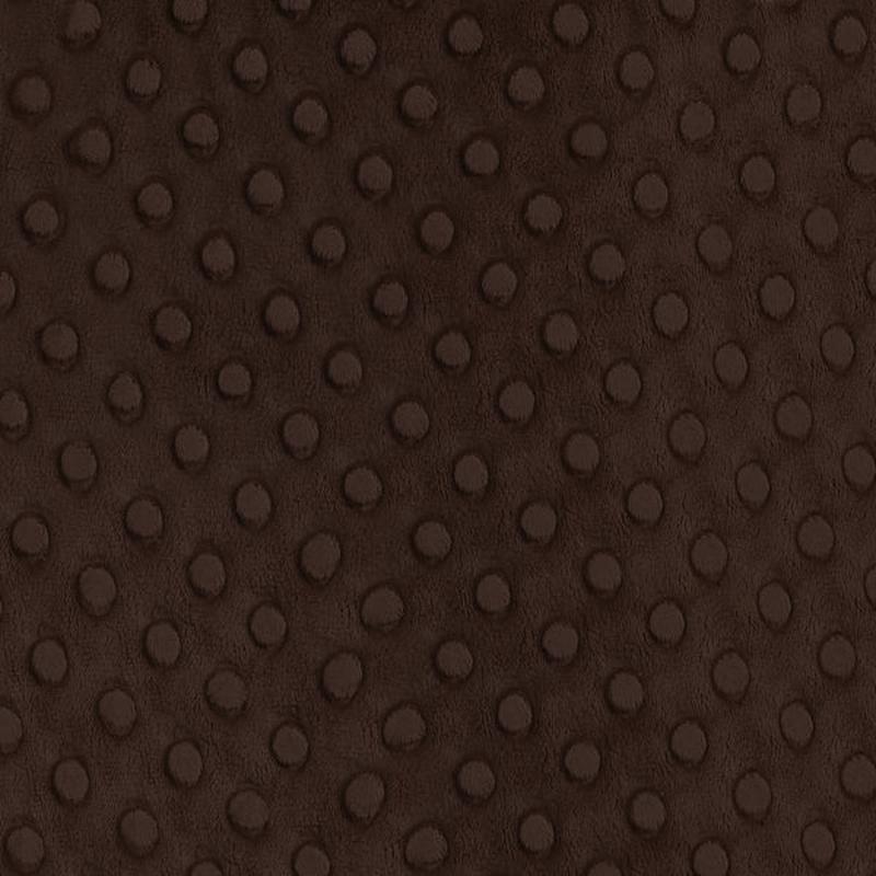12 YD Bolt-Chocolate Minky Dot Fabric