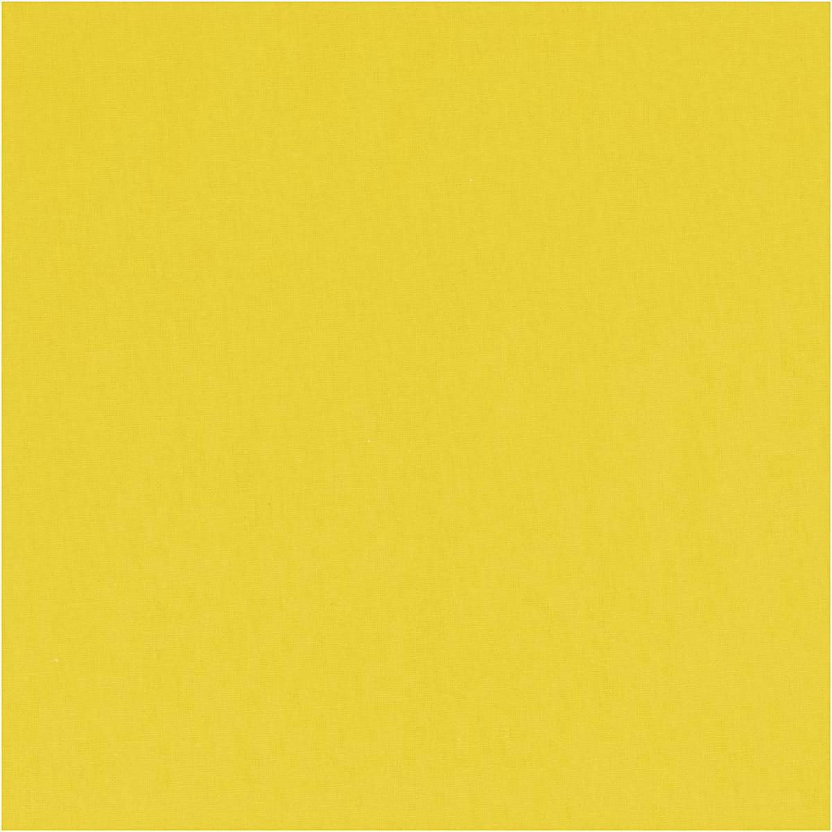 Creativ Premium Solid-Coloured 100% Cotton Fabric Oeko-Tex Certified 145cm Wide - 140g - yellow | 10 m/ 1 roll