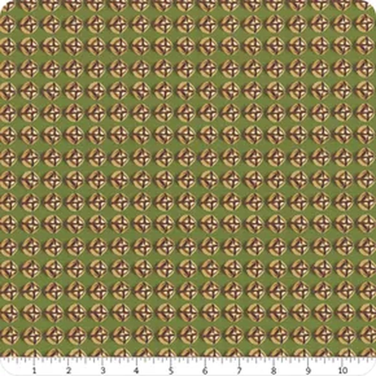 EVERGREEN Jingle Bells from Christmas Faire by Cathe Holden for Moda Fabrics