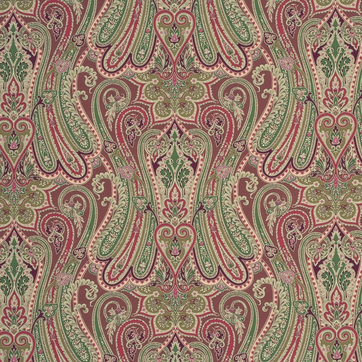 Heirloom Paisley Damson Fabric