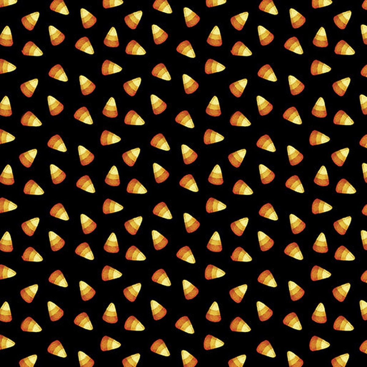 Fabric Benartex Black Sweet Candy Corn Ghostly Soiree by the Quarter Yard 15100-12