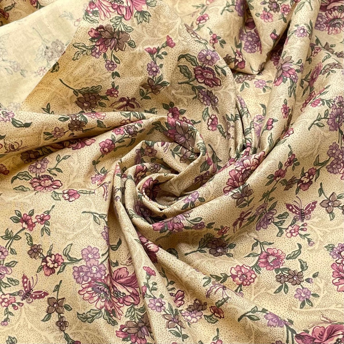 Peau Pourri - Cotton Woven - Beige Multi Floral - Bundles