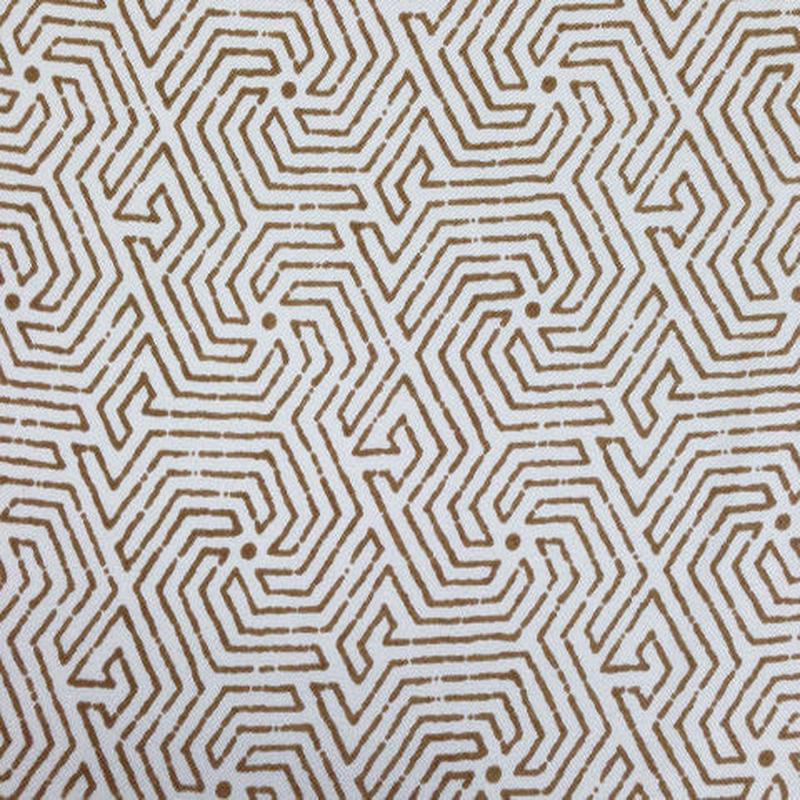 China Seas Fabric: Maze - Custom Camel on 100% Trevira (Flame Resistant, Commercial Quality)