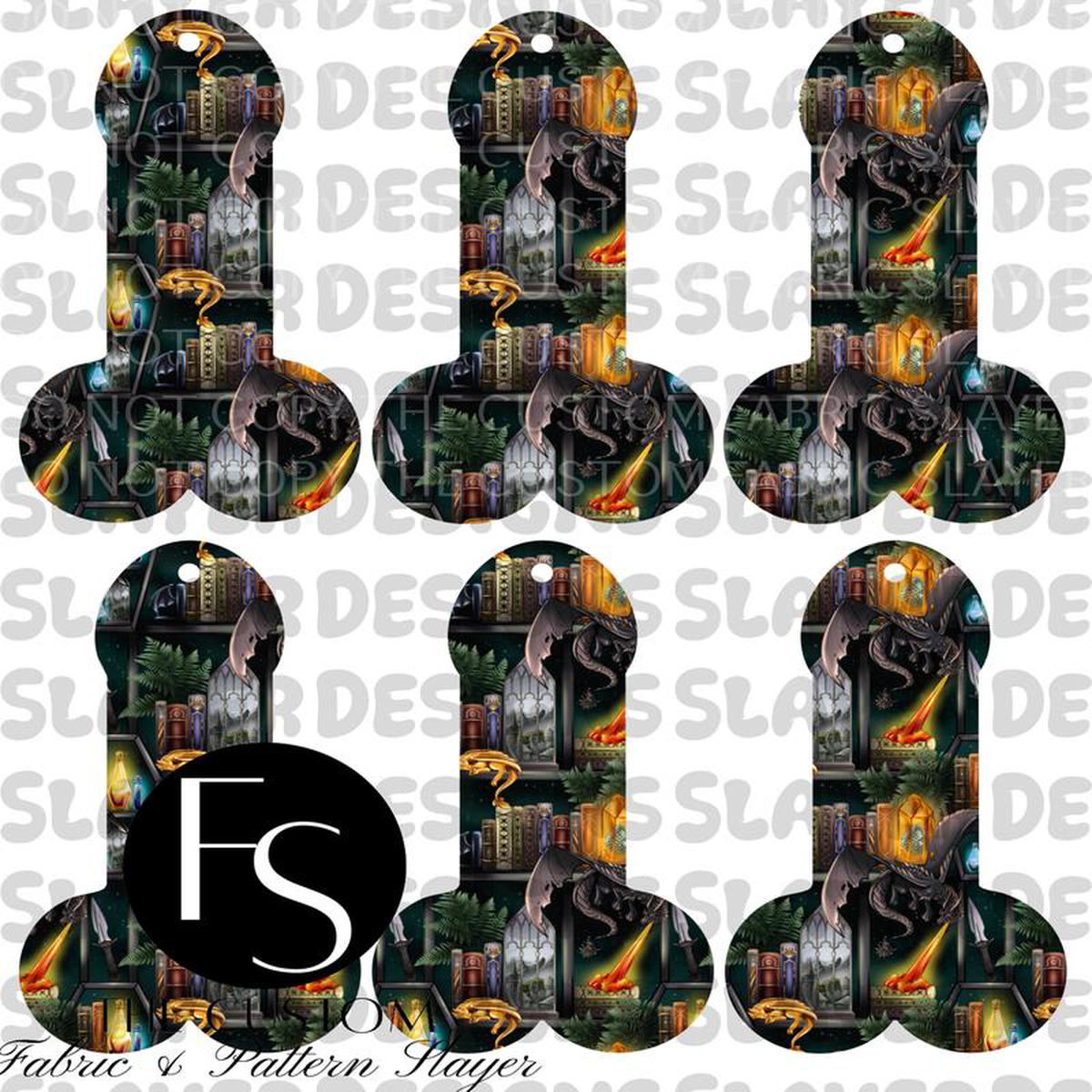 COCKMARK19 8211 Cut and Sew Bookmarks FABRICSLAYER 8211 Preorder