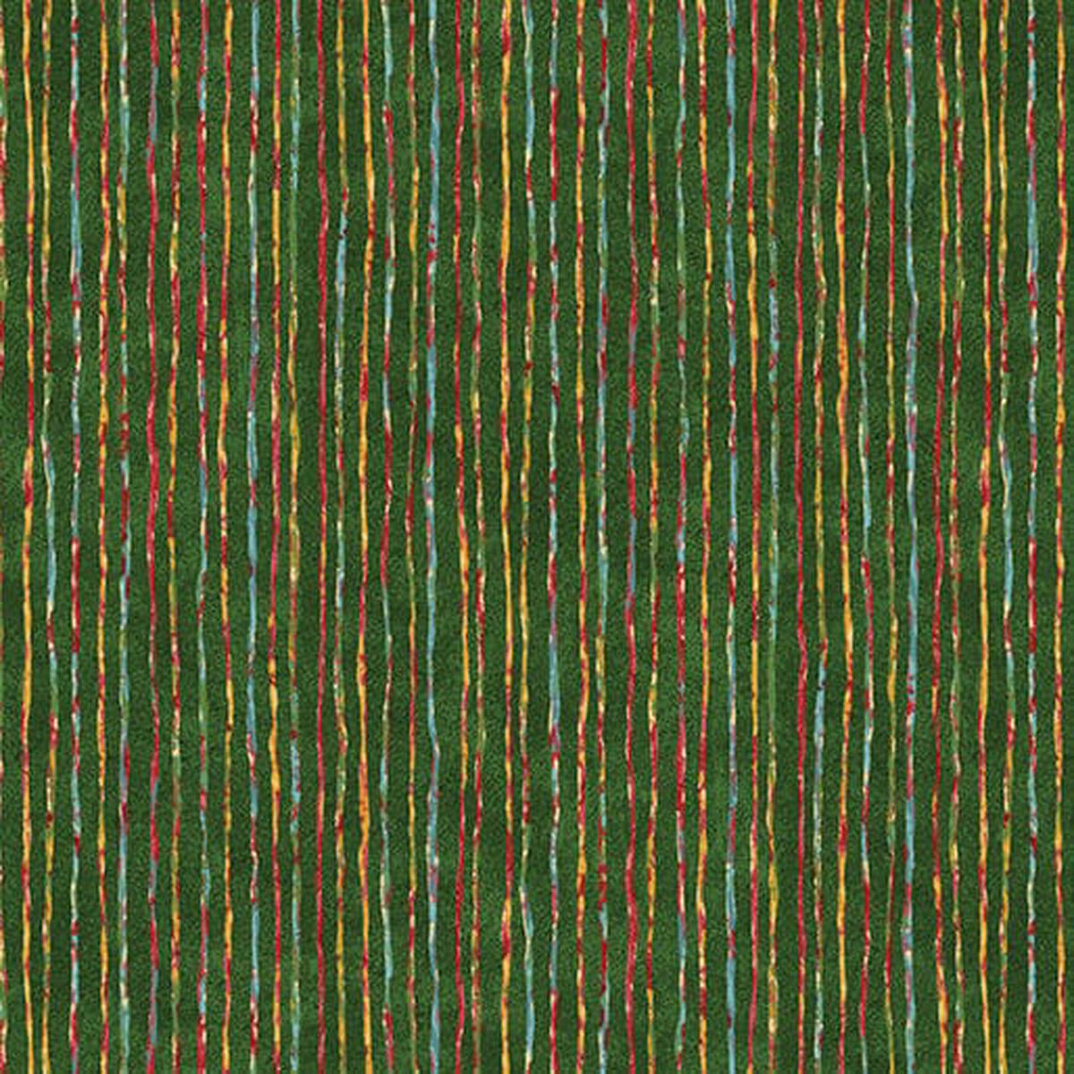 Benartex 12 Days of Christmas - Shimmer Green