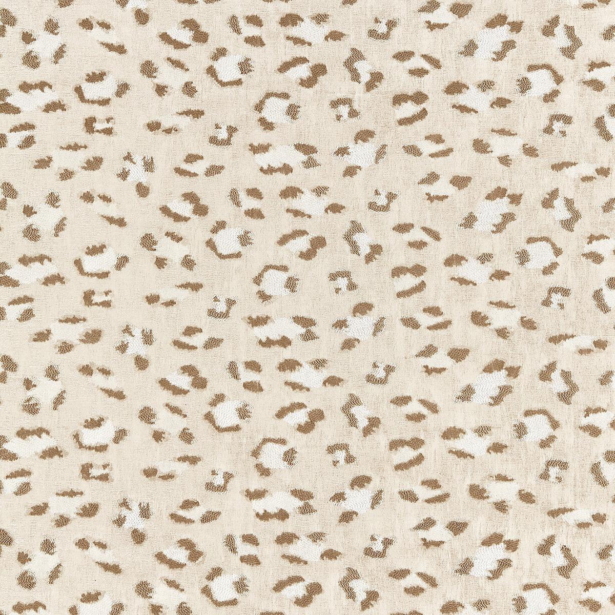 Broderie Leopard - Camel On Cream by Scalamandre Fabric